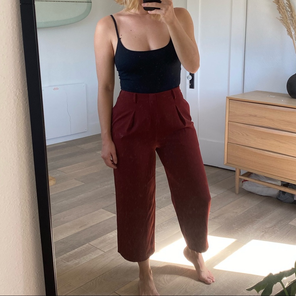 UNIQLO Wide Leg Cropped Trouser Culottes